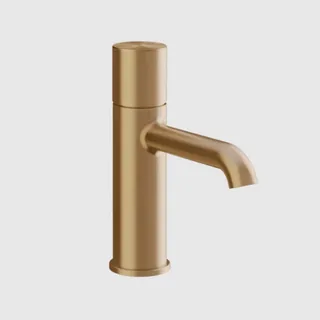 Смеситель для раковины, Gessi, Habito Unito, цвет-Warm Bronze Brushed PVD