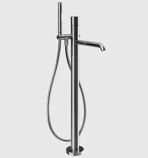 Смеситель для ванны и душа, Gessi, Habito Unito, напольный, цвет-хром