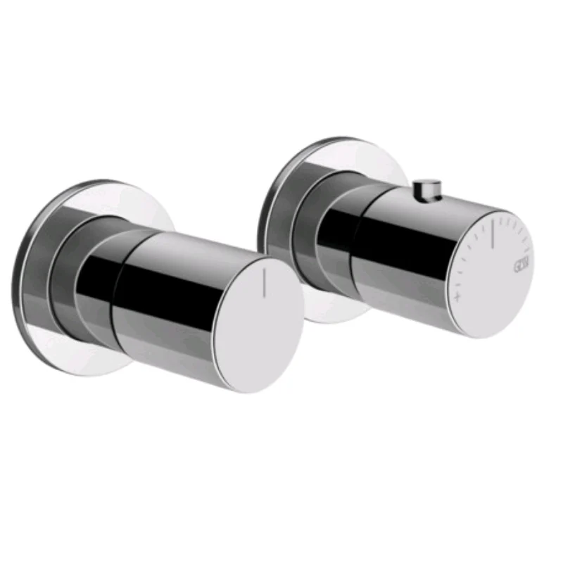 Смеситель для душа, Gessi, Habito Unito, на 2 потребителя, цвет-хром