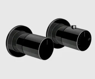 Смеситель для душа, Gessi, Habito Bath-Shower, на 3 потребителя, цвет-Black Metal PVD