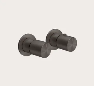 Смеситель для душа, Gessi, Habito Bath-Shower, на 3 потребителя, цвет-Black Metal Brushed PVD