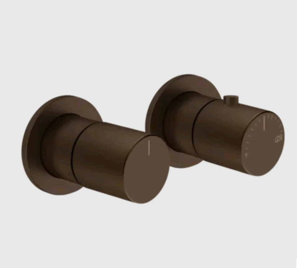 Смеситель для душа, Gessi, Habito Bath-Shower, на 3 потребителя, цвет-Dark Bronze