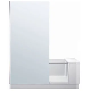 Ванна, Duravit, Shower+Bath, шгв 1700*750*2105, со смонтированной дверцей, стекло в панели слева, цвет-белый матовый — иконка
