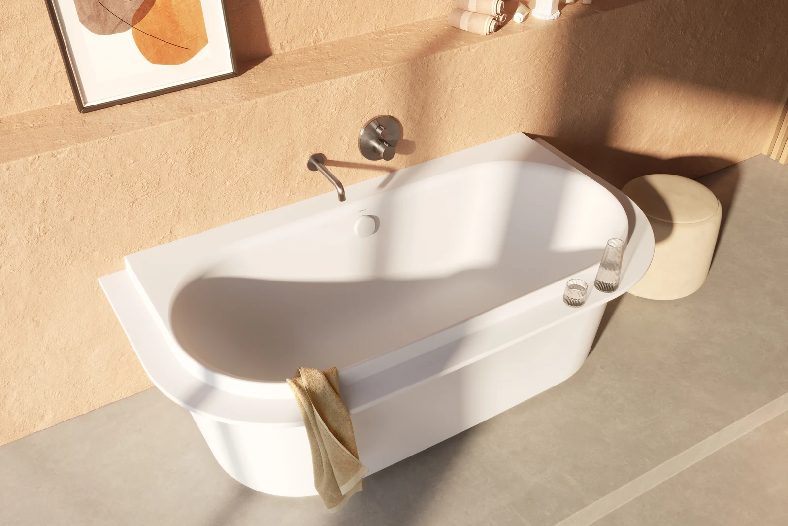 Ванна, Duravit, Vitrium, шгв 1850*950*610, цвет-White Satin Matt