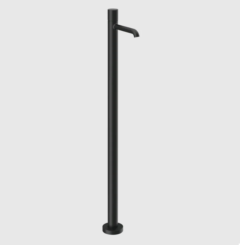 Смеситель для раковины, Gessi, Habito Unito, напольный, цвет-черный матовый