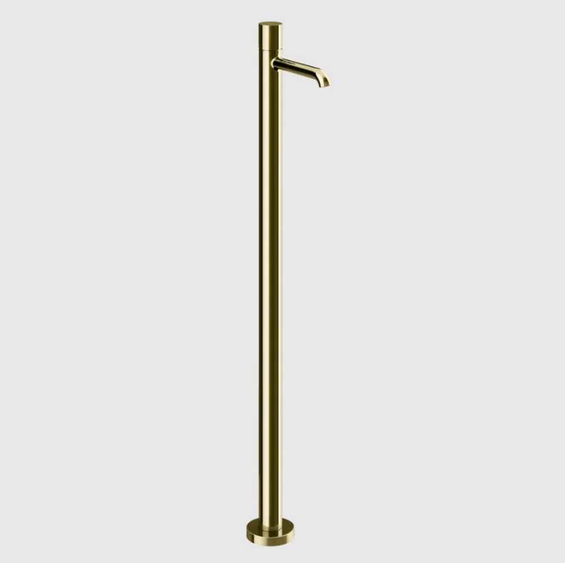 Смеситель для раковины, Gessi, Habito Unito, напольный, цвет-Brass PVD