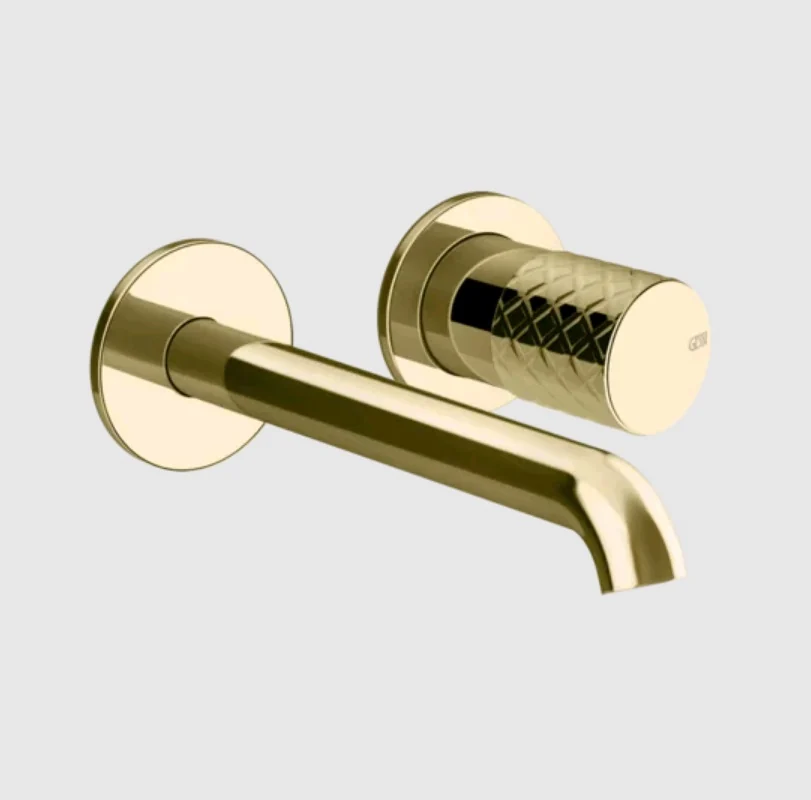 Смеситель для раковины, Gessi, Habito Intreccio, цвет-Brass PVD