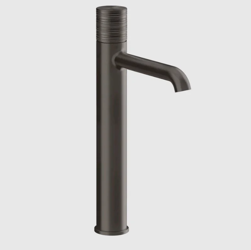 Смеситель для раковины, Gessi, Habito Trame, цвет-Black Metal Brushed PVD