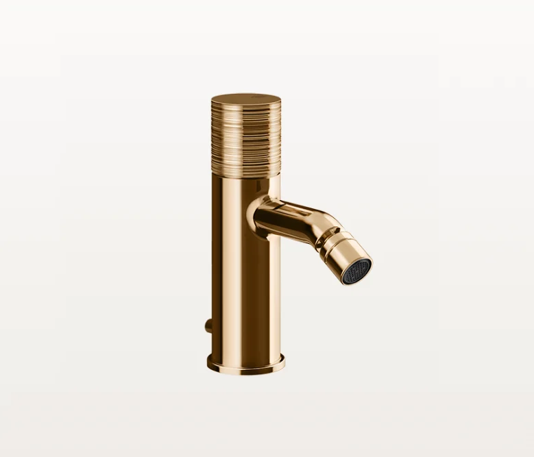 Смеситель для биде, Gessi, Habito Trame, цвет-Warm Bronze PVD