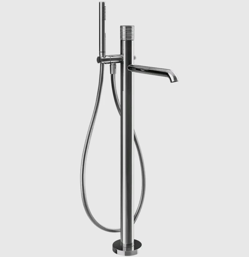 Смеситель для ванны и душа, Gessi, Habito Trame, напольный, цвет-хром