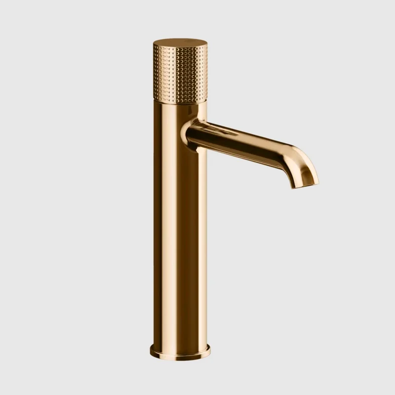 Смеситель для раковины, Gessi, Habito Cesello, цвет-Warm Bronze PVD