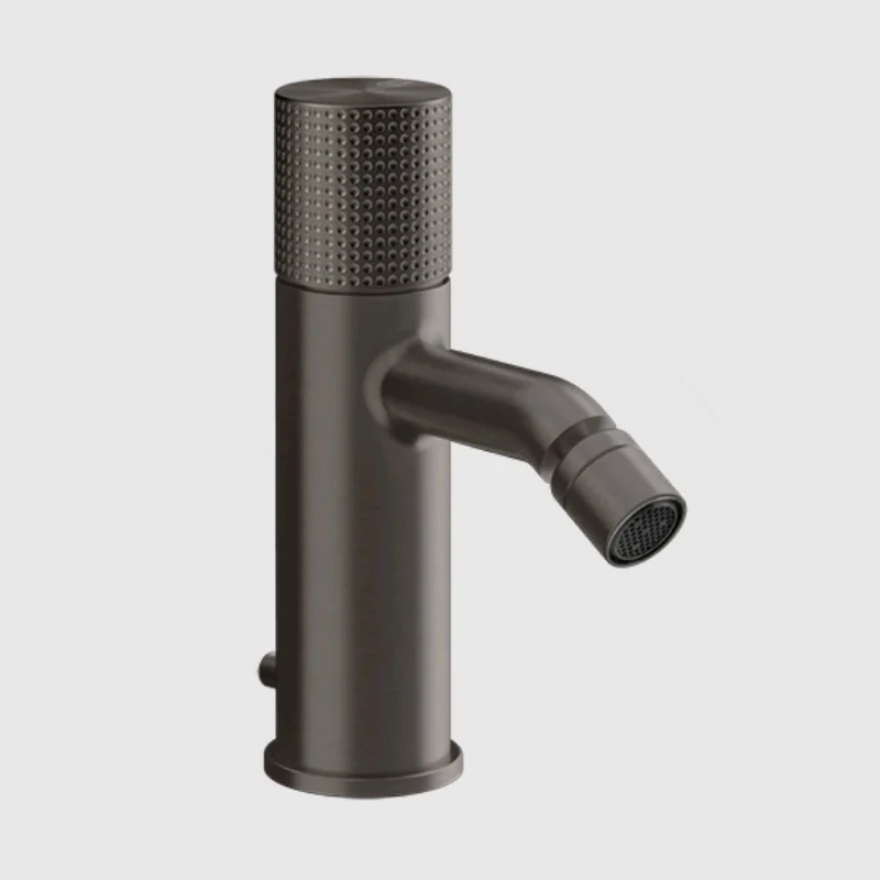 Смеситель для биде, Gessi, Habito Cesello, цвет-Black Metal Brushed PVD