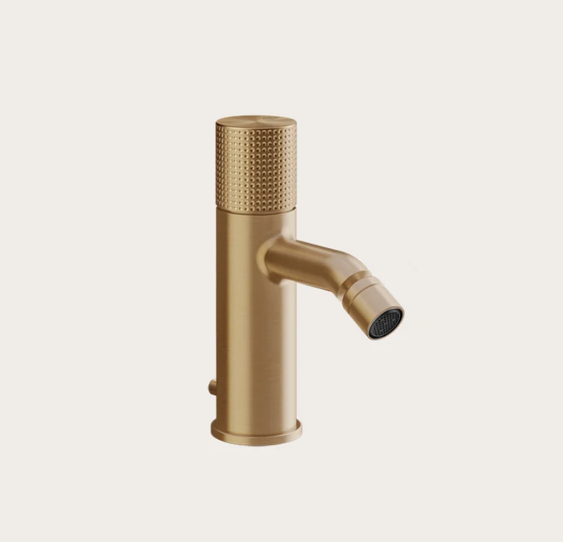 Смеситель для биде, Gessi, Habito Cesello, цвет-Warm Bronze Brushed PVD