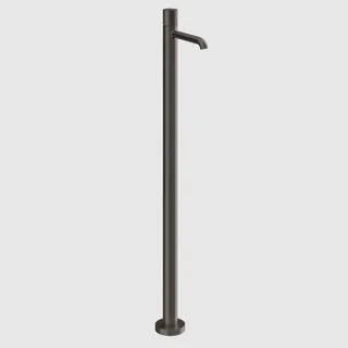 Смеситель для ванны, Gessi, Habito Cesello, напольный, цвет-Black Metal Brushed PVD — иконка