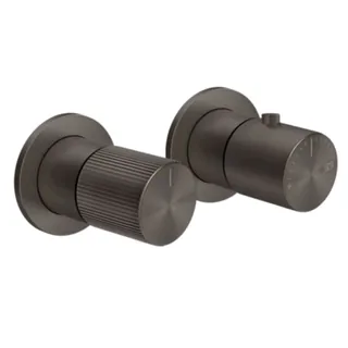 Смеситель для душа, Gessi, Habito Rigato, на 1 потребитель, цвет-Black Metal Brushed PVD