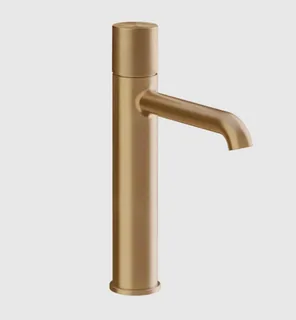 Смеситель для раковины, Gessi, Habito Diamantato, цвет-Warm Bronze Brushed PVD