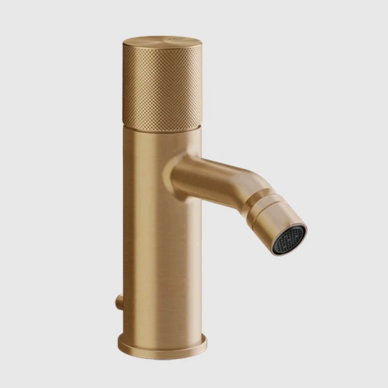 Смеситель для биде, Gessi, Habito Diamantato, цвет-Warm Bronze Brushed PVD