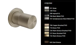 Смеситель для душа, Gessi, Habito Total Look, DIAMANTATO, цвет-Brushed Brass PVD — иконка
