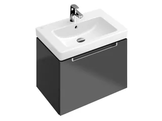 Раковина, Villeroy&Boch, Subway 2.0, шг 550*440, отверстия для смесителя-1 сквозное, 2 промаркированных, цвет-альпийский белый