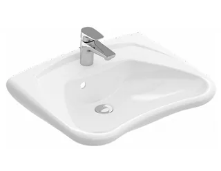 Раковина, Villeroy&Boch, O.Novo Vita, шгв 600*490*140, отверстия для смесителя-1 сквозное, 2 промаркированных, цвет-альпийский белый