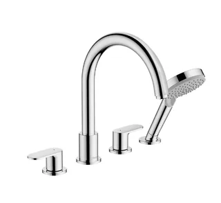 Смеситель для ванны и душа, Hansgrohe, Vernis Blend, на борт ванны, цвет-хром