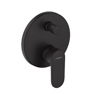 Смеситель для душа, Hansgrohe, Vernis Blend, на 2 потребителя, настенный встраиваемый, цвет-черный матовый
