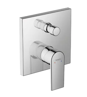 Смеситель для душа, Hansgrohe, Vernis Shape, на 2 потребителя, настенный встраиваемый, цвет-хром