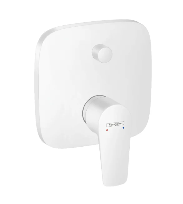 Смеситель для душа, Hansgrohe, Talis E, на 2 потребителя, настенный встраиваемый, цвет-белый матовый