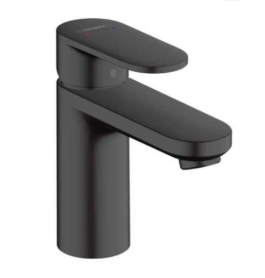 Смеситель для раковины, Hansgrohe, Vernis Blend, на раковину/столешницу, цвет-черный матовый