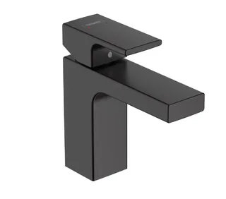 Смеситель для раковины, Hansgrohe, Vernis Shape, на раковину/столешницу, цвет-черный матовый