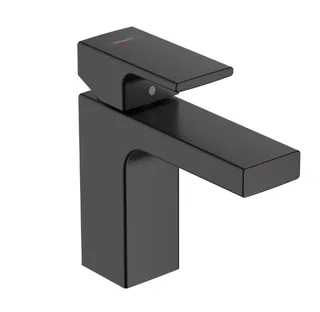 Смеситель для раковины, Hansgrohe, Vernis Shape, на раковину/столешницу, цвет-черный матовый