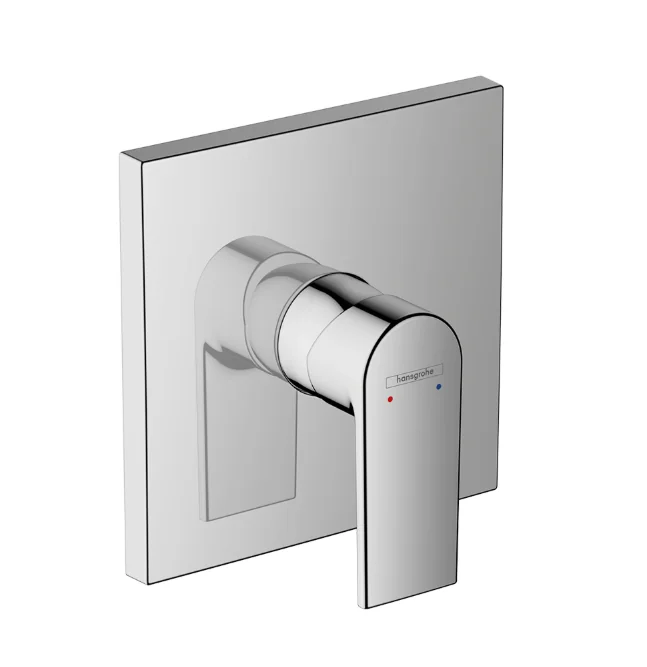 Смеситель для душа, Hansgrohe, Vernis Shape, на 1 потребитель, настенный встраиваемый, цвет-хром