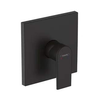 Смеситель для душа, Hansgrohe, Vernis Shape, на 1 потребитель, настенный встраиваемый, цвет-черный матовый
