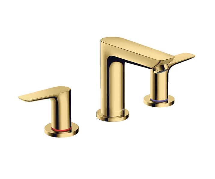 Смеситель для раковины, Hansgrohe, Talis E, цвет-полированное золото