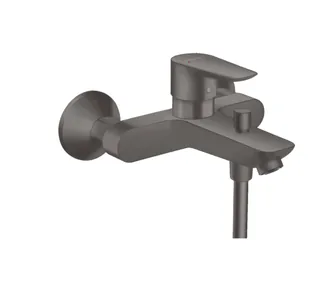 Смеситель для ванны и душа, Hansgrohe, Talis E, цвет-шлифованный черный хром