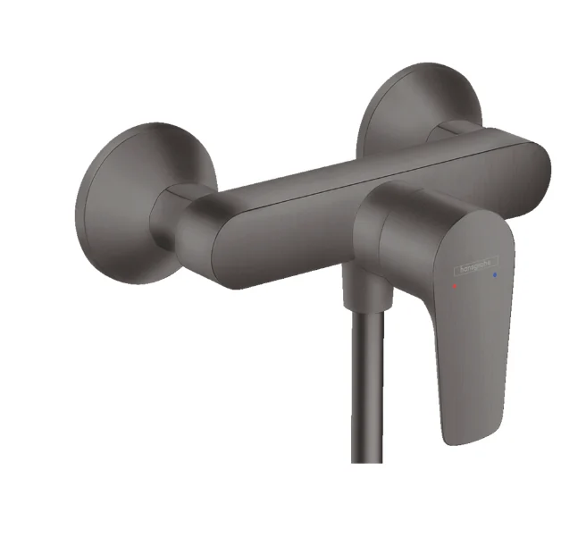 Смеситель для душа, Hansgrohe, Talis E, на 1 потребитель, настенный, цвет-шлифованный черный хром