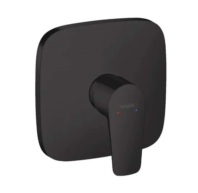 Смеситель для душа, Hansgrohe, Talis E, на 1 потребитель, настенный встраиваемый, цвет-черный матовый