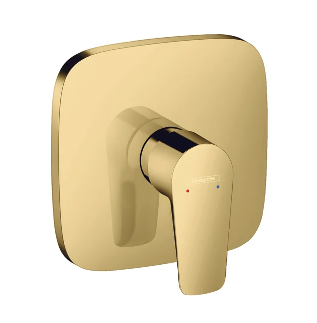 Смеситель для душа, Hansgrohe, Talis E, на 1 потребитель, настенный встраиваемый, цвет-полированное золото