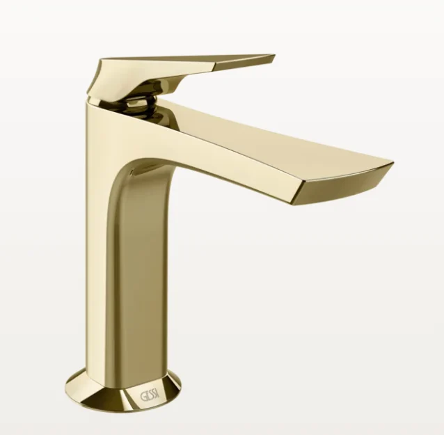 Смеситель для раковины, Gessi, Ventaglio, цвет-Brass PVD