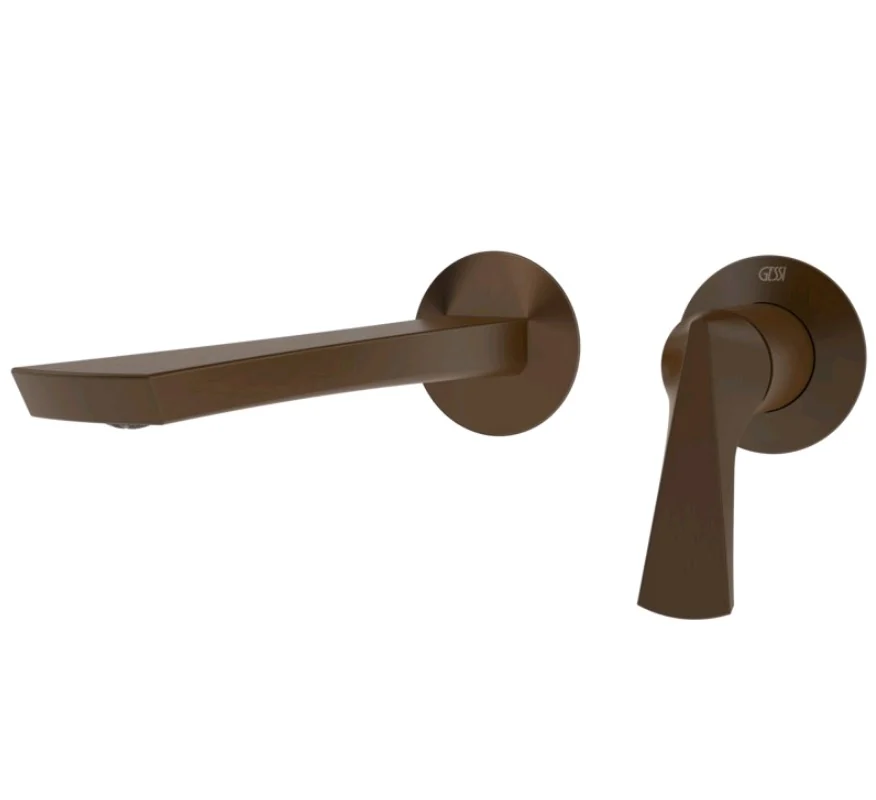 Смеситель для раковины, Gessi, Ventaglio, цвет-Dark Bronze