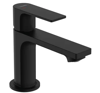 Смеситель для раковины, Hansgrohe, Rebris E, CoolStart, цвет-черный матовый