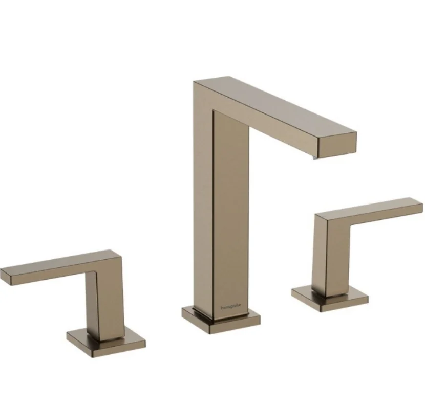 Смеситель для раковины, Hansgrohe, Tecturis E, цвет-бронза шлифованная