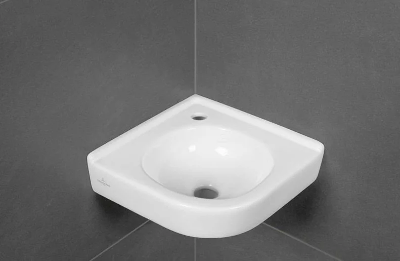 Раковина, Villeroy&Boch, O.Novo, шгв 450*320*85, отверстия для смесителя-1, цвет-альпийский белый