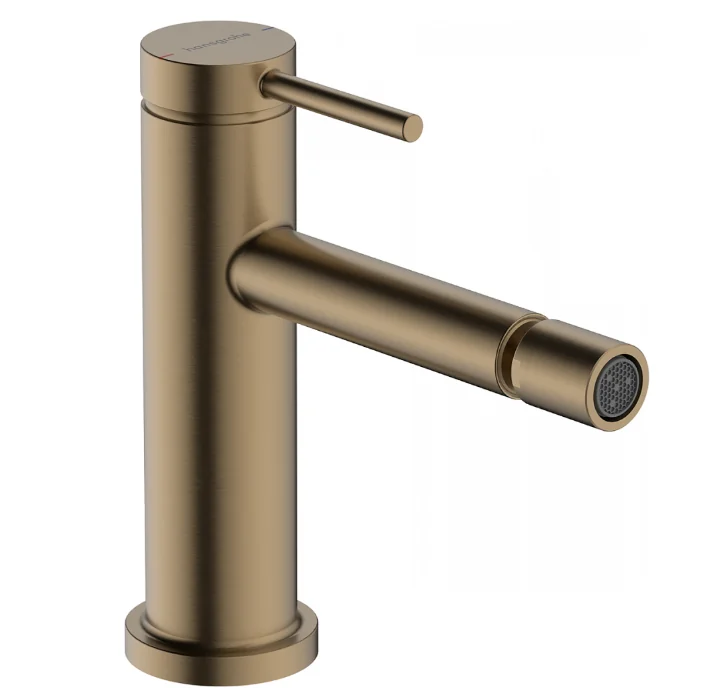 Смеситель для биде, Hansgrohe, Tecturis S, цвет-шлифованная бронза