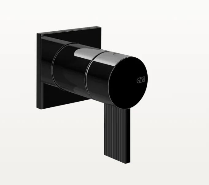 Смеситель для душа, Gessi, Inverso Rigato, на 1 потребитель, цвет-Black Metal PVD