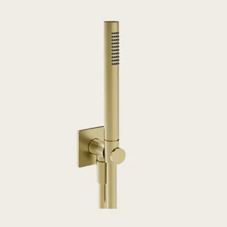 Душевой набор, Gessi, Inverso Rigato, цвет-Brass Brushed PVD