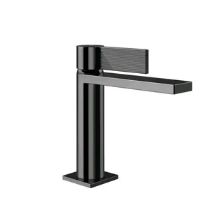 Смеситель для раковины, Gessi, Inverco Rigato, цвет-Black Metal PVD
