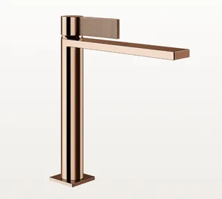 Смеситель для раковины, Gessi, Inverso Diamantato, цвет-Copper PVD