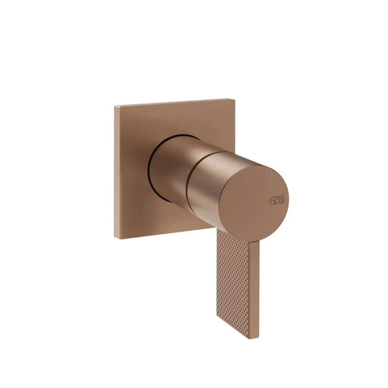Смеситель для раковины, Gessi, Inverso Diamantato, цвет-Copper Brushed PVD