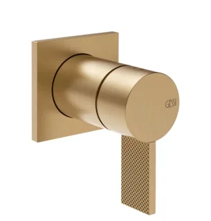 Смеситель для душа, Gessi, Inverso Diamantato, на 1 потребитель, цвет-Warm Bronze Brushed PVD